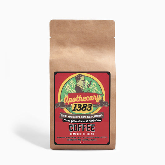Organic Hemp Coffee Blend - Medium Roast, 4oz | Nutty & Earthy Flavored Organic Coffee